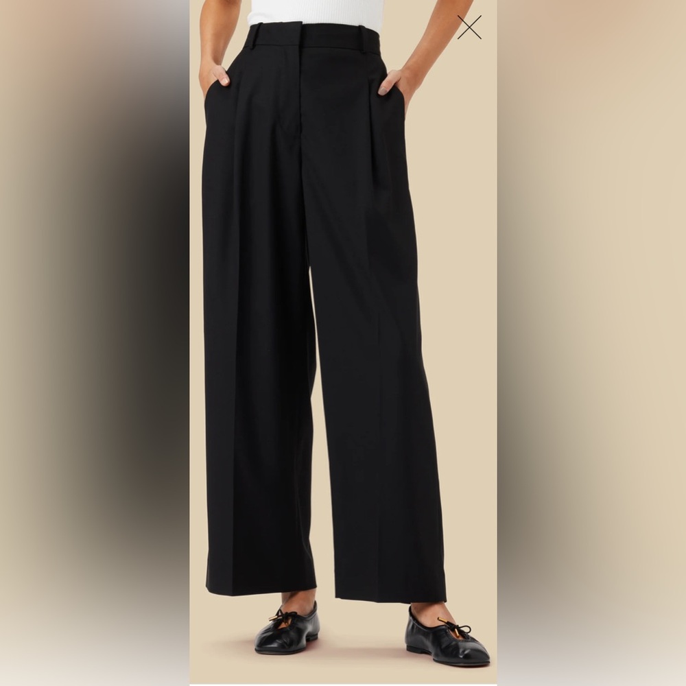 NWT Amour Vert Pleated Wide Leg Trouser